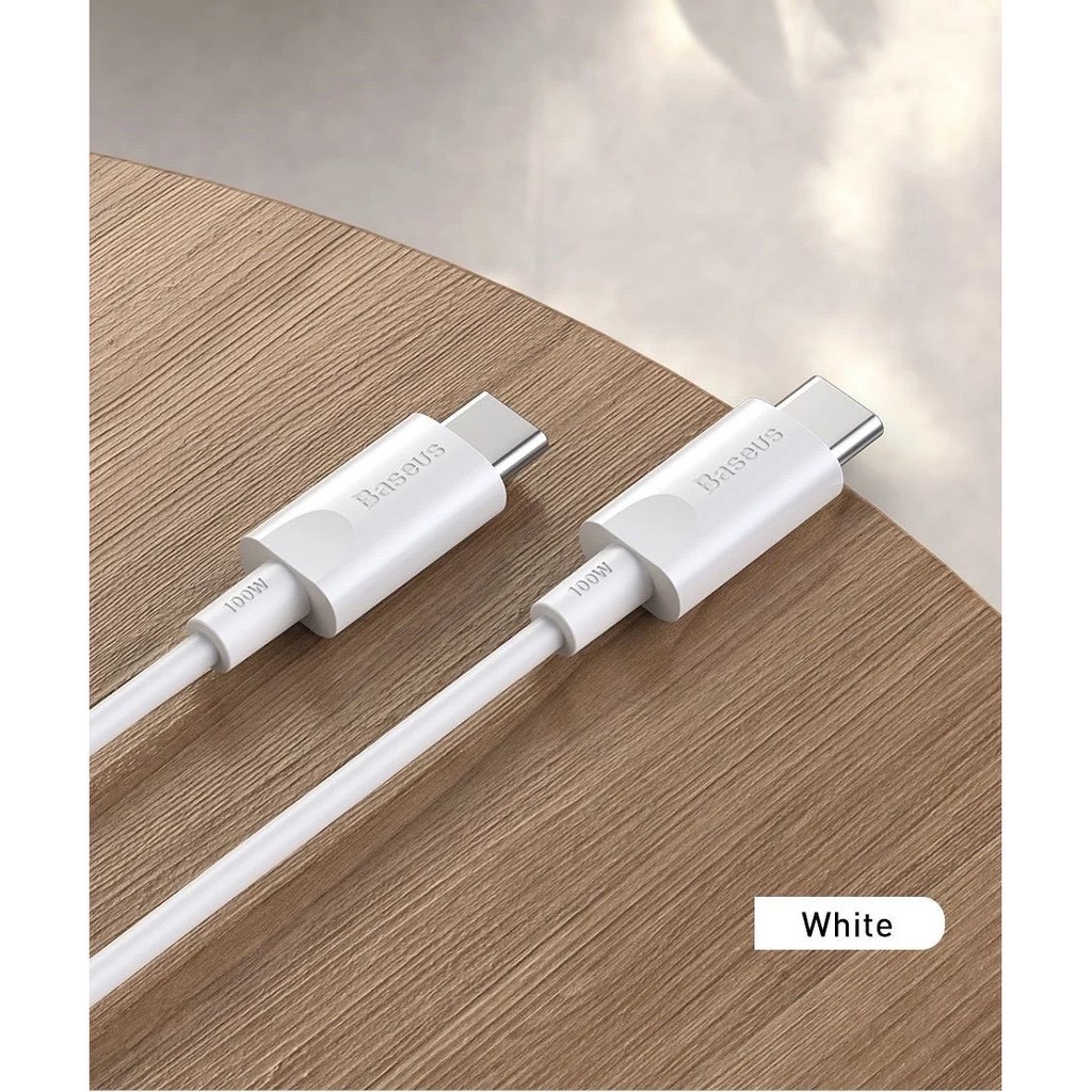 Cáp sạc TypeC-TypeC 100W Baseus Metal