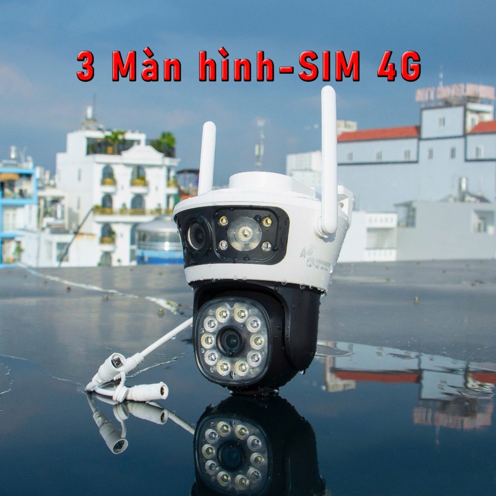 Camera Xài Sim 4G 3 Màn Hình Yoosee 3Q010