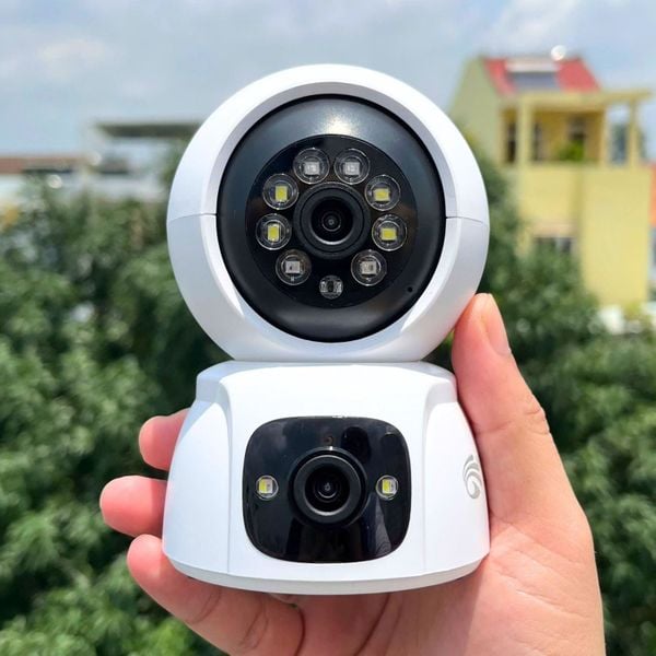 Camera Wifi Yoosee QS416 2 mắt 10 led trong nhà