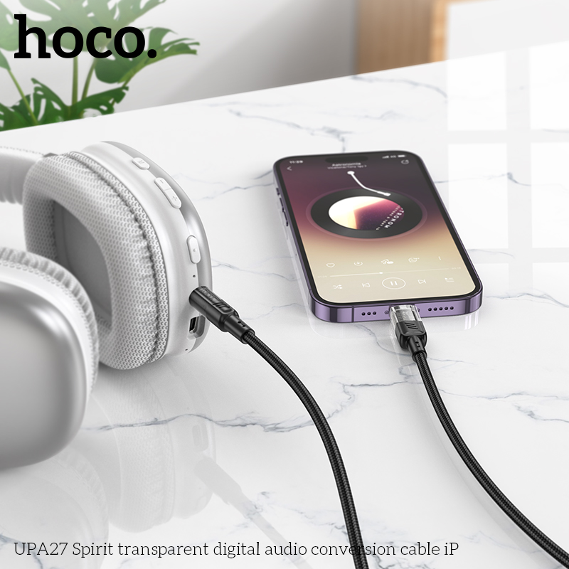 Cáp chuyển âm thanh Hoco UPA27 Lighting ra 3.5