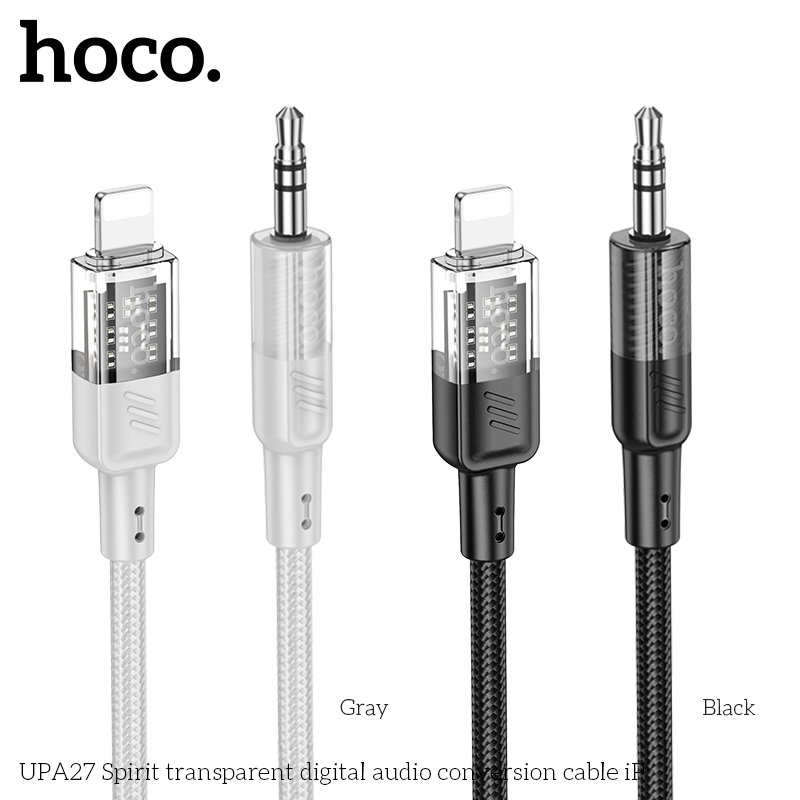 Cáp chuyển âm thanh Hoco UPA27 Lighting ra 3.5