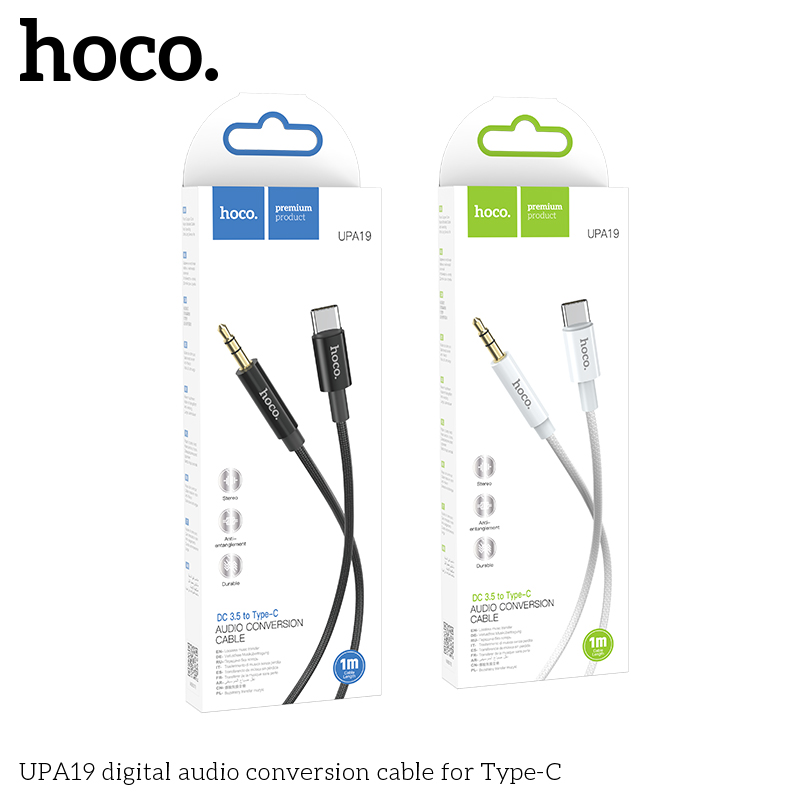 Cáp chuyển âm thanh Hoco UPA19 TypeC ra 3.5