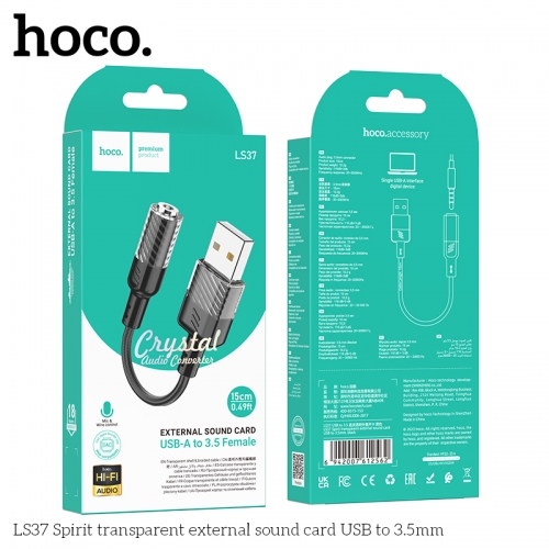 Cáp chuyển đổi Hoco LS37 USB-3.5