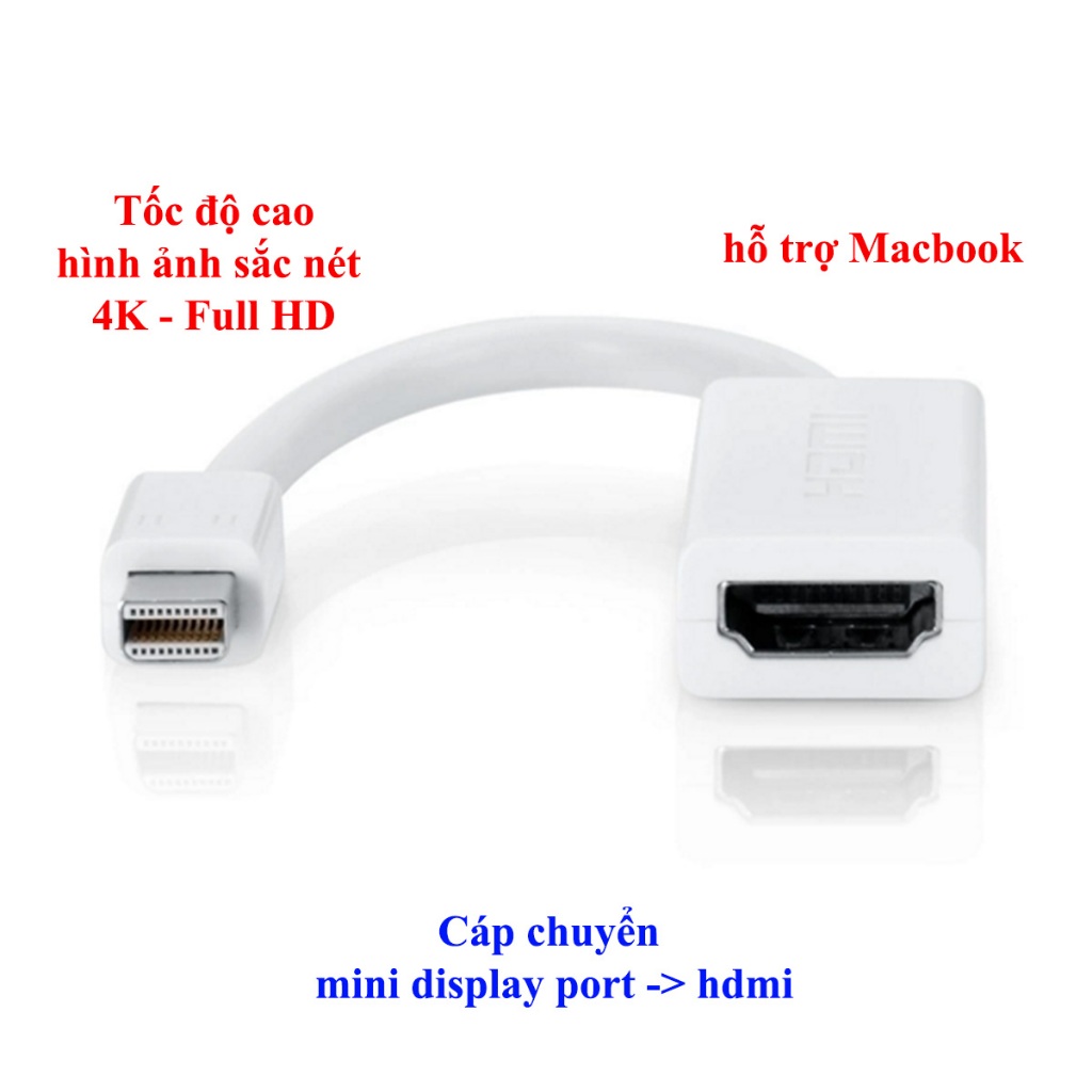 Cáp chuyển Displayport Mini Ra HDMI xịn