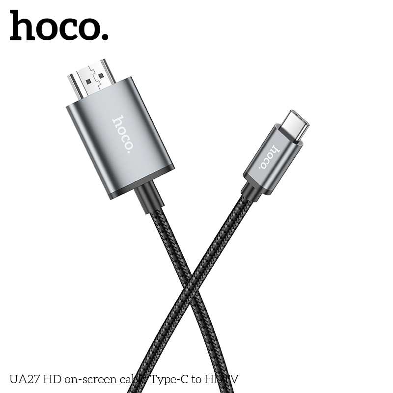 Cáp chuyển màn hình điện thoại lên tivi TypeC-HDMI Hoco UA27