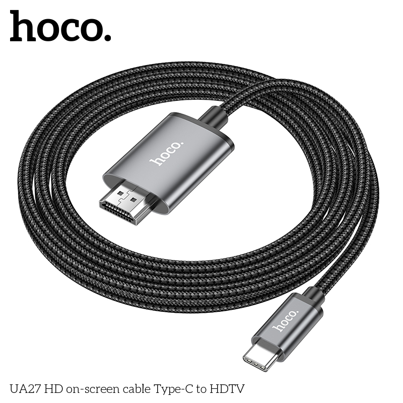 Cáp chuyển màn hình điện thoại lên tivi TypeC-HDMI Hoco UA27