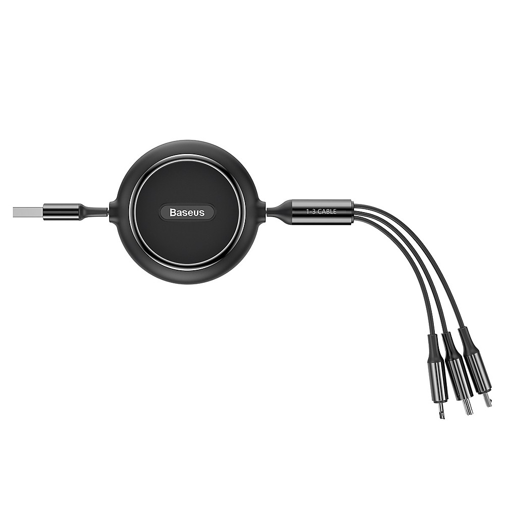 Cáp sạc 3 đầu dây rút Baseus 3in1 Golden Loop