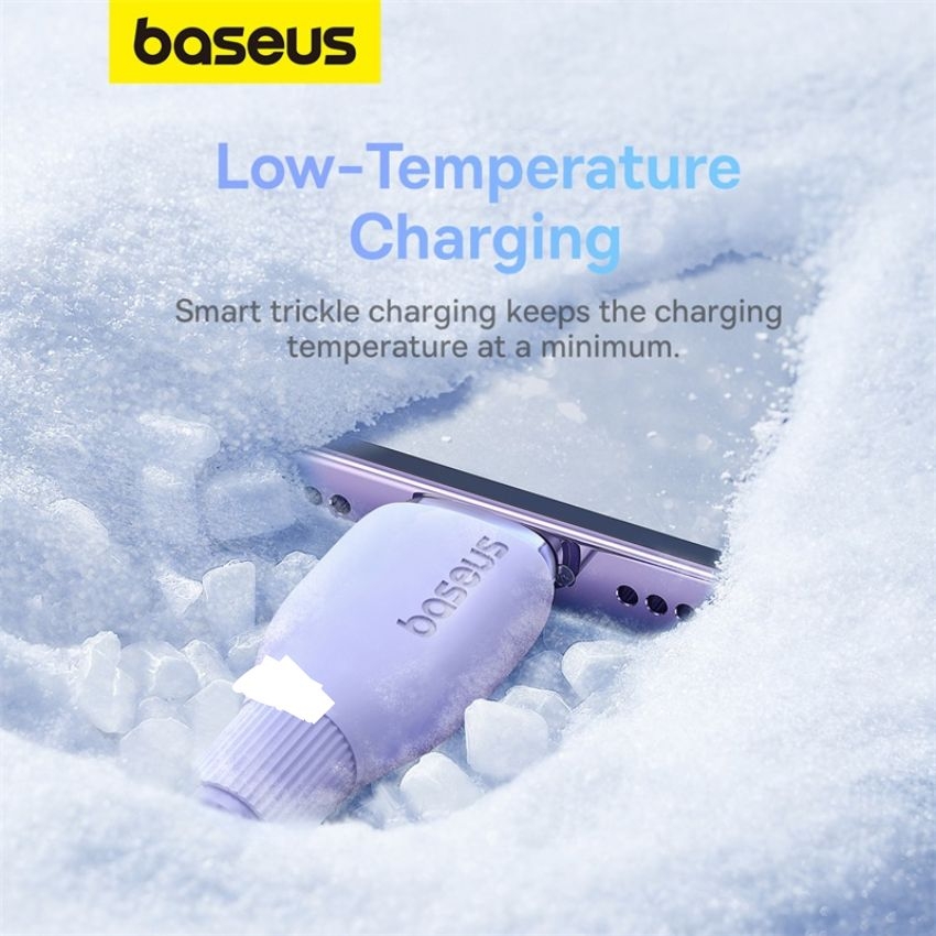 Cáp sạc TypeC-Lighting Baseus Puding  ultra fast Silicon dẽo đóng túi