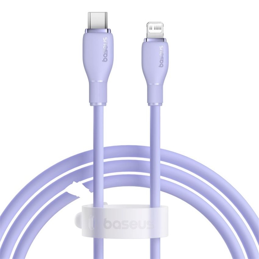 Cáp sạc TypeC-Lighting Baseus Puding  ultra fast Silicon dẽo đóng túi
