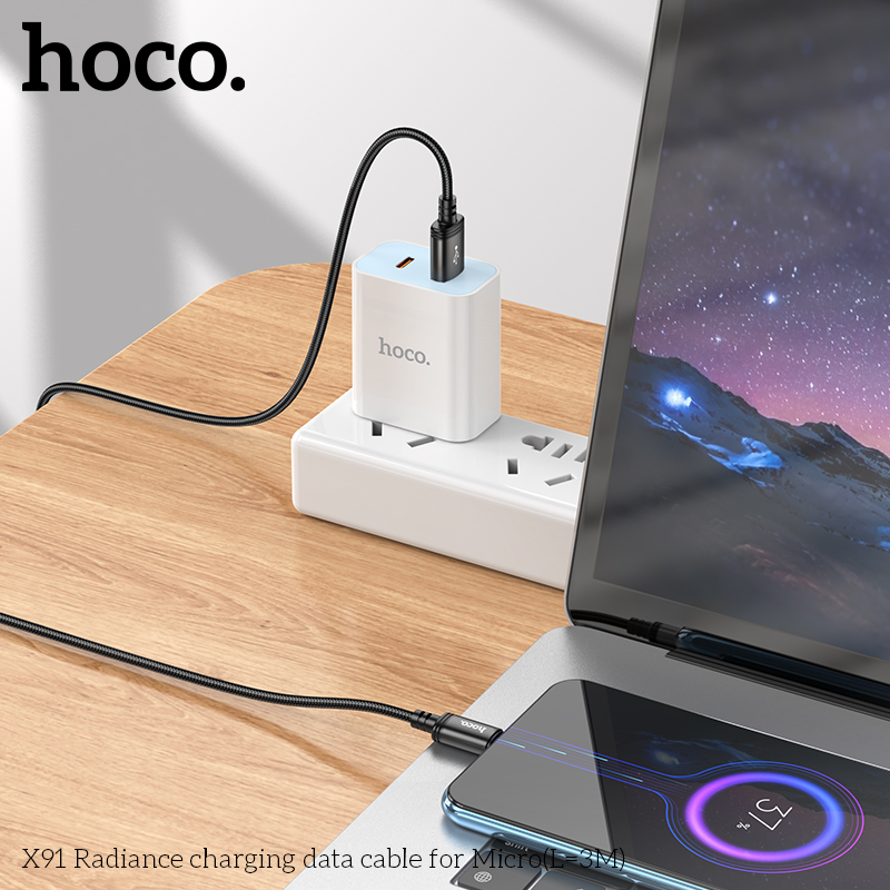 Cáp sạc USB-Micro dài 3m Hoco X91