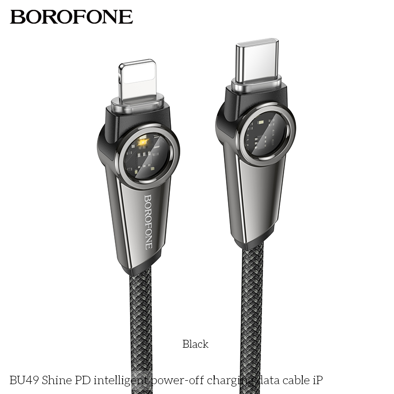 Cáp sạc TypeC-Lighting nhanh Borofone Bu49