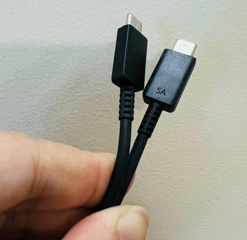 Cáp sạc TypeC-TypeC Samsung 5A chính hãng-Trắng