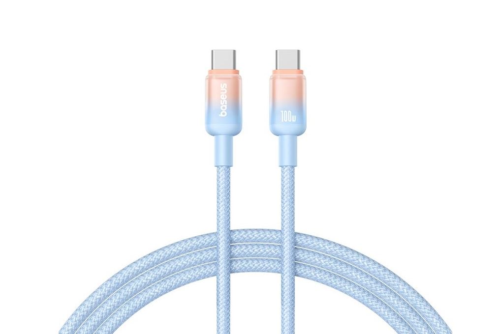 Cáp sạc TypeC-TypeC Baseus Discolor