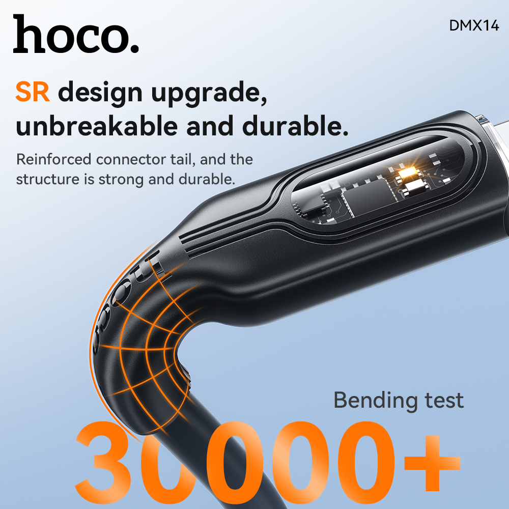Cáp sạc TypeC-Lighting nhanh Hoco DMX14
