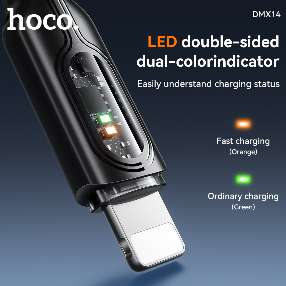 Cáp sạc TypeC-Lighting nhanh Hoco DMX14