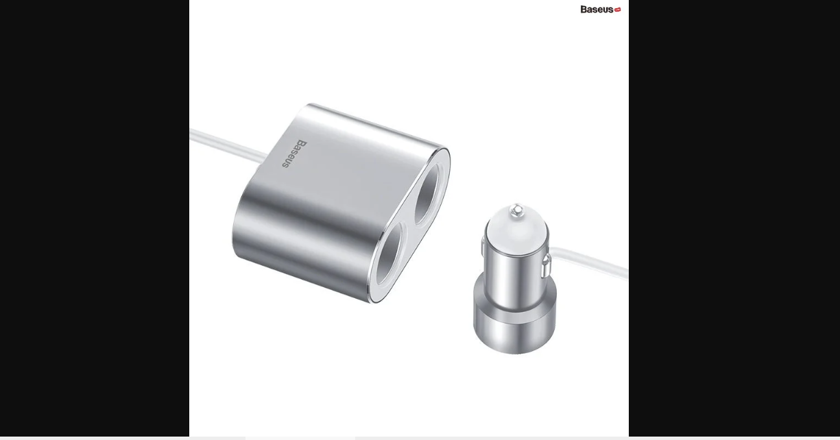 Tẩu Sạc Ô Tô Baseus High Efficiency Pro 1-for-2 Car Cigarette Lighter 30W