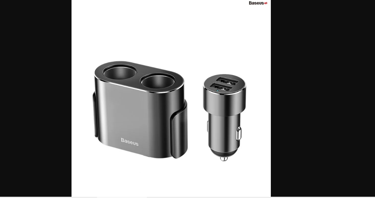Tẩu Sạc Ô Tô Baseus High Efficiency Pro 1-for-2 Car Cigarette Lighter 30W