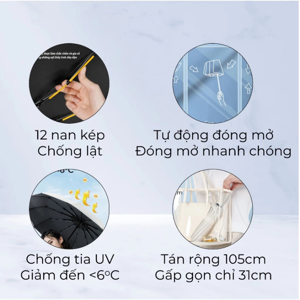 Cây Dù đi Nắng, Mưa Tự động NIKITA