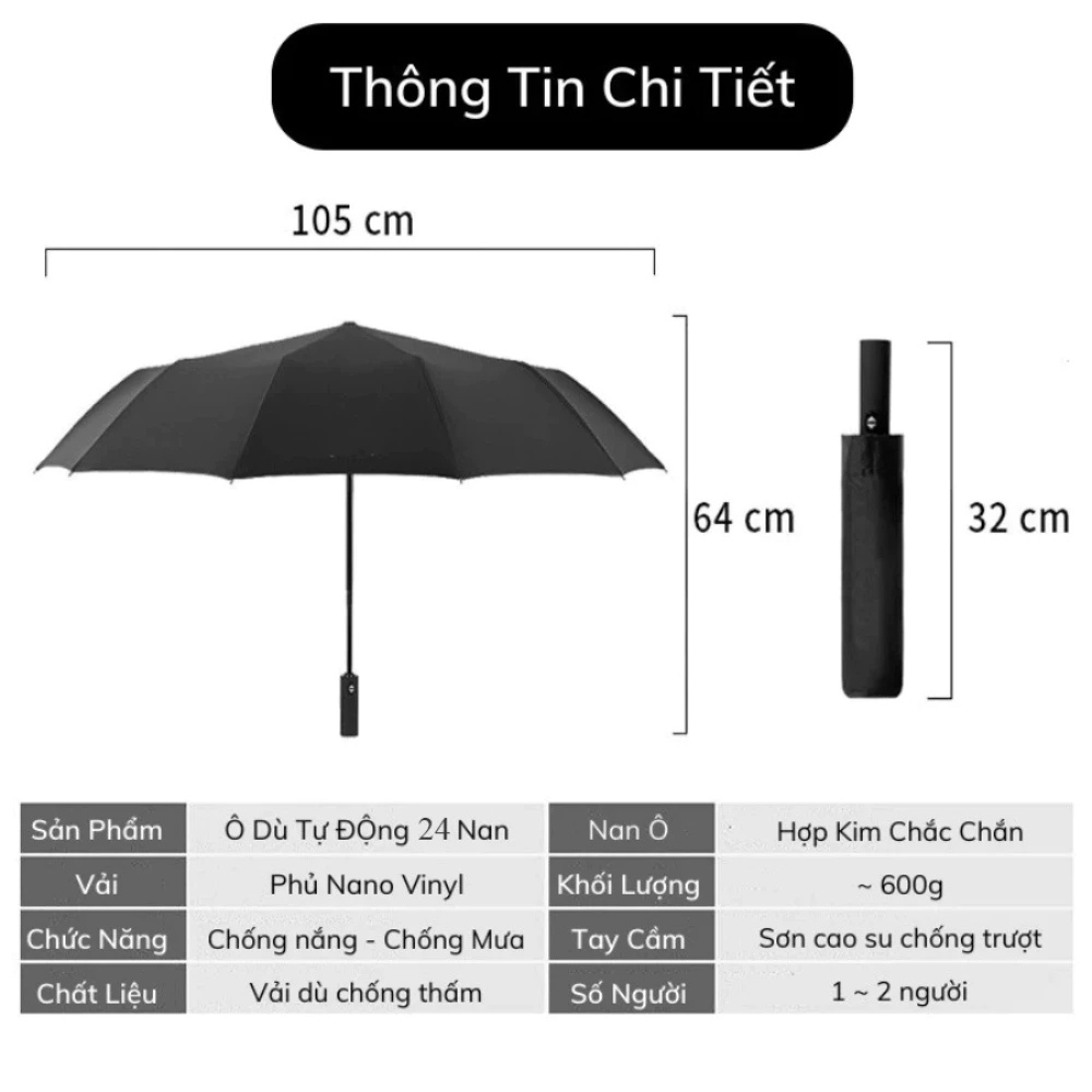 Cây Dù đi Nắng, Mưa Tự động NIKITA