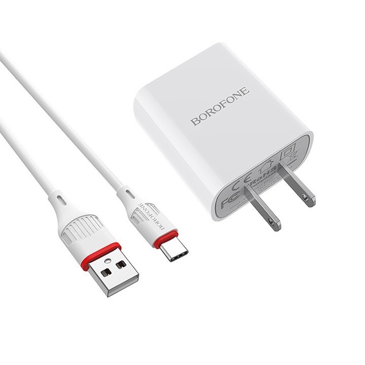 Bộ sạc Usb-Lighting BOROFONE BA20A chính hãng
