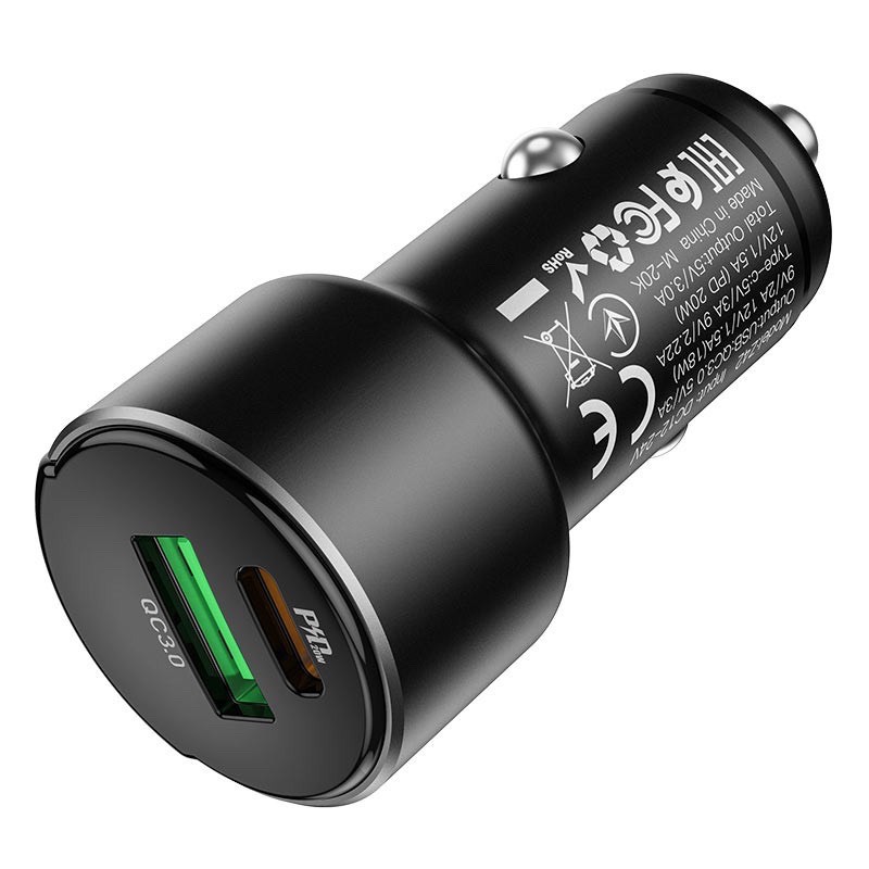 Tẩu sạc ô tô Xe hơi Hoco Z42 3.0 20w
