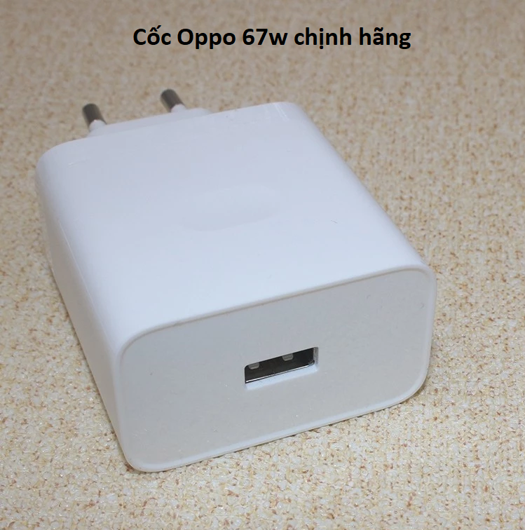 Cốc sạc USB Oppo 67w chính hãng