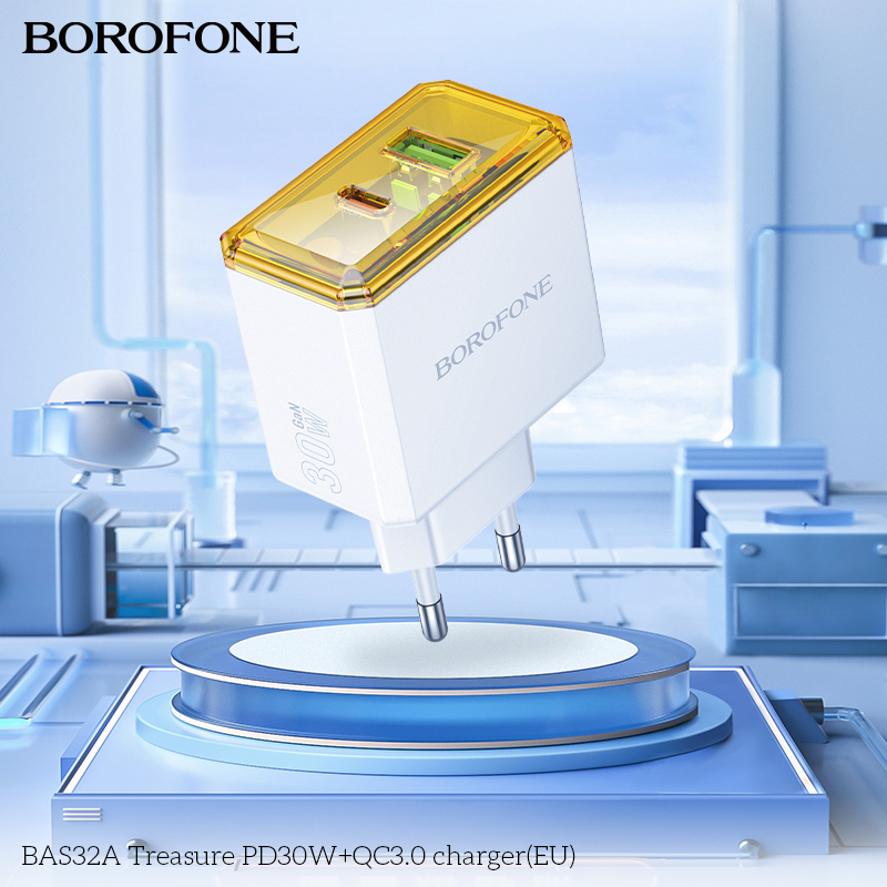 Cốc sạc 2 cổng Borofone BAS32A PD30w 1C1A