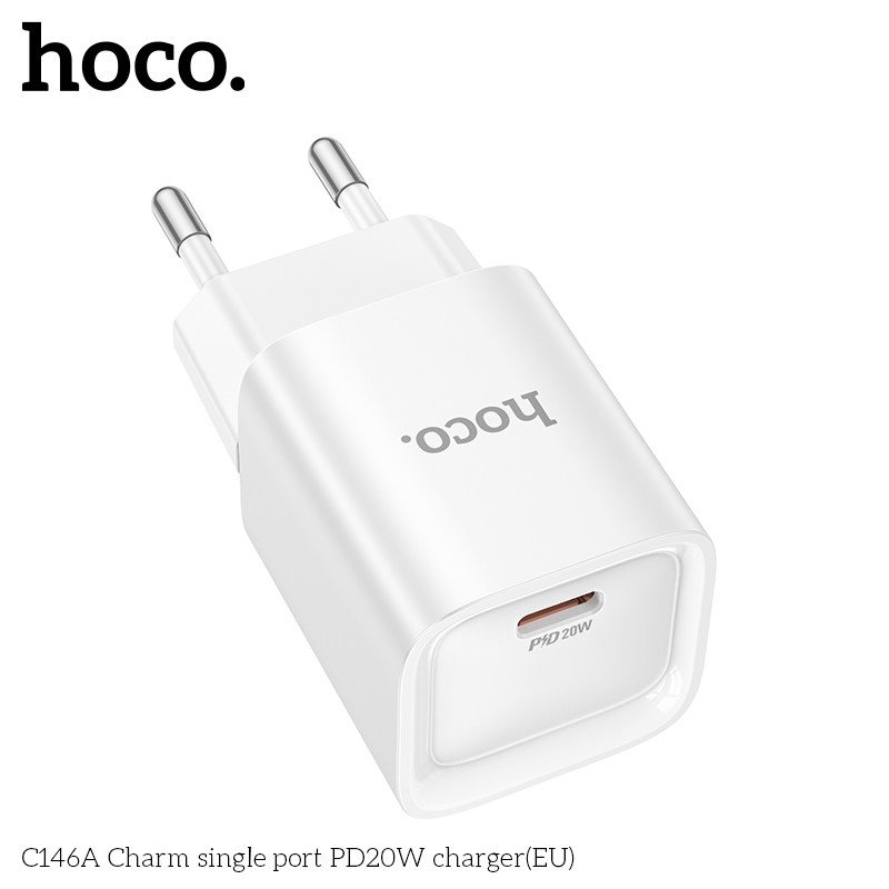 Cốc sạc TypeC Hoco C146A PD20w (1C)