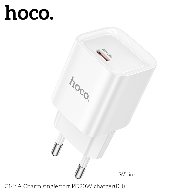 Cốc sạc TypeC Hoco C146A PD20w (1C)