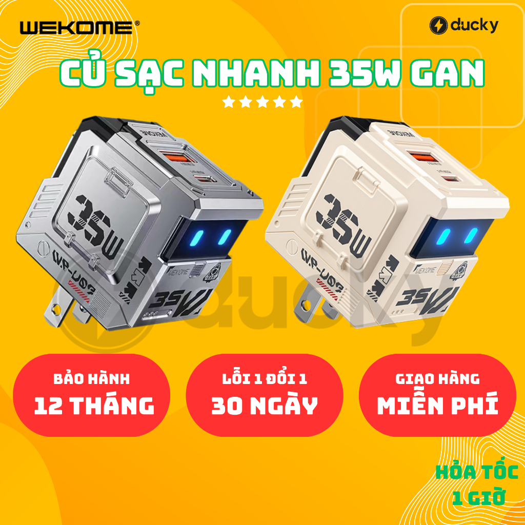 Cốc sạc TypeC 35W Wekome WP-U07