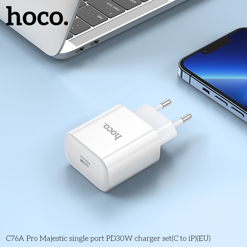 Cốc sạc TypeC Hoco C76A Pro Majestic single port PD30W