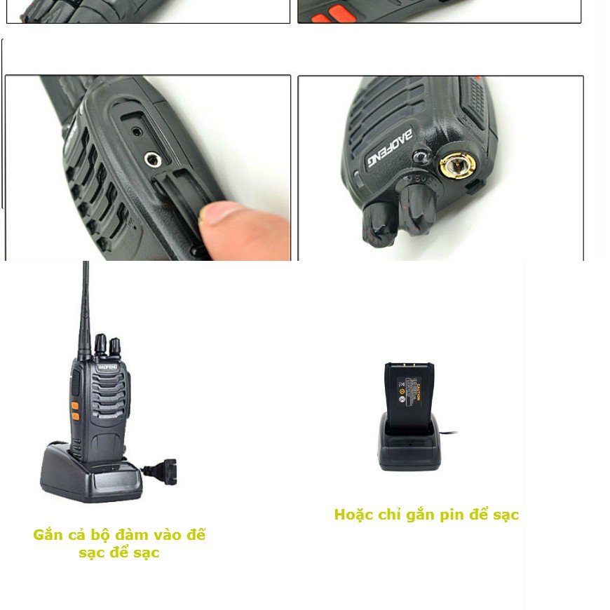 Máy Bộ đàm Baofeng S888 (hộp 1 Cái)