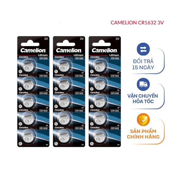 Pin cmos Cr1632 Camelion (1 viên) cho định vị, remode, gậy chụp hình