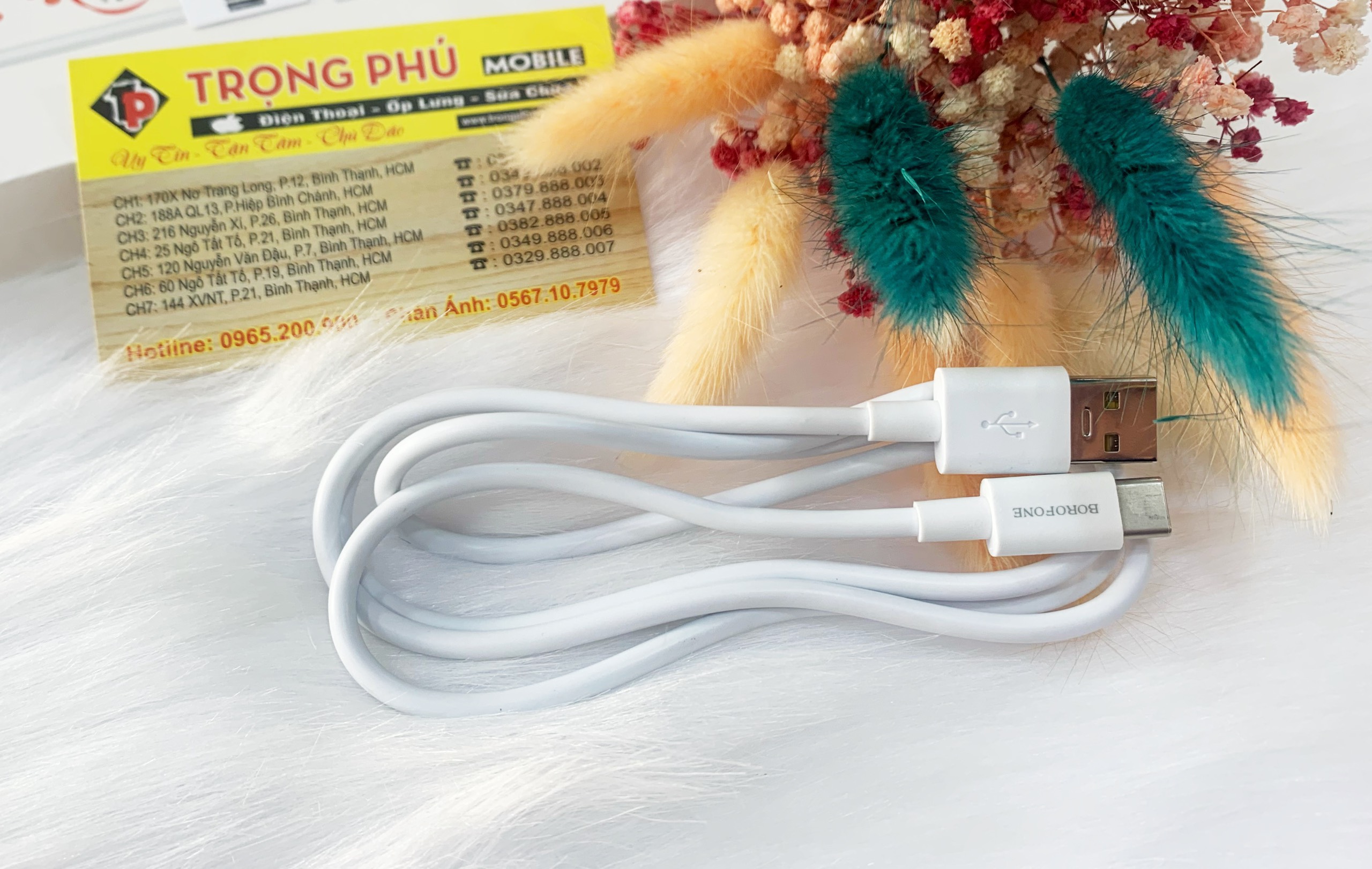 Cáp sạc Usb-TypeC Borofone CK1 TypeC 5A sạc nhanh