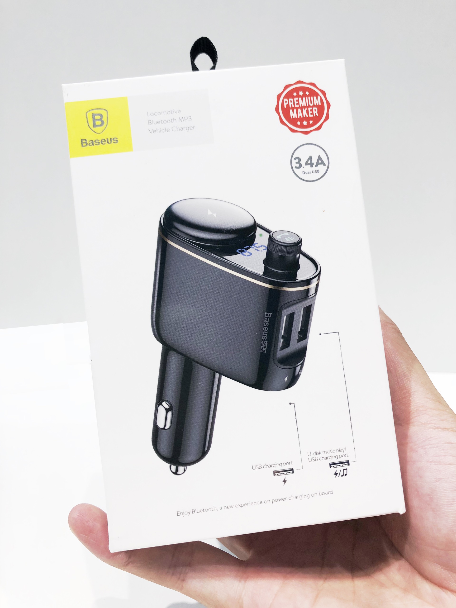 Tẩu Sạc ô tô Baseus Locomotive Bluetooth MP3
