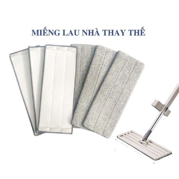Miếng Bông Thay Thế Cho Cây Lau Nhà Tự Vắt Hình Chử nhật