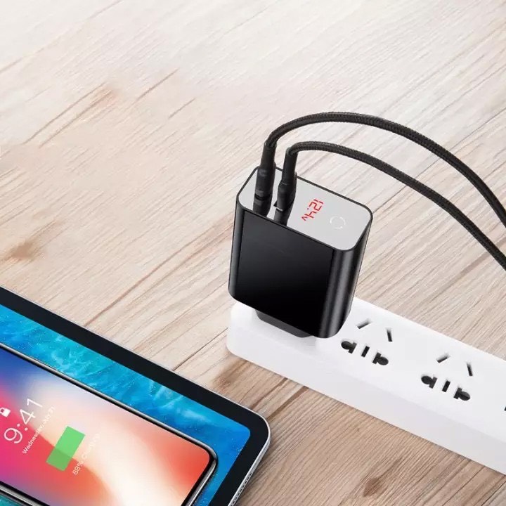 Cốc sạc TypeC Baseus Speed PPS smart shutdown&Digital 45w