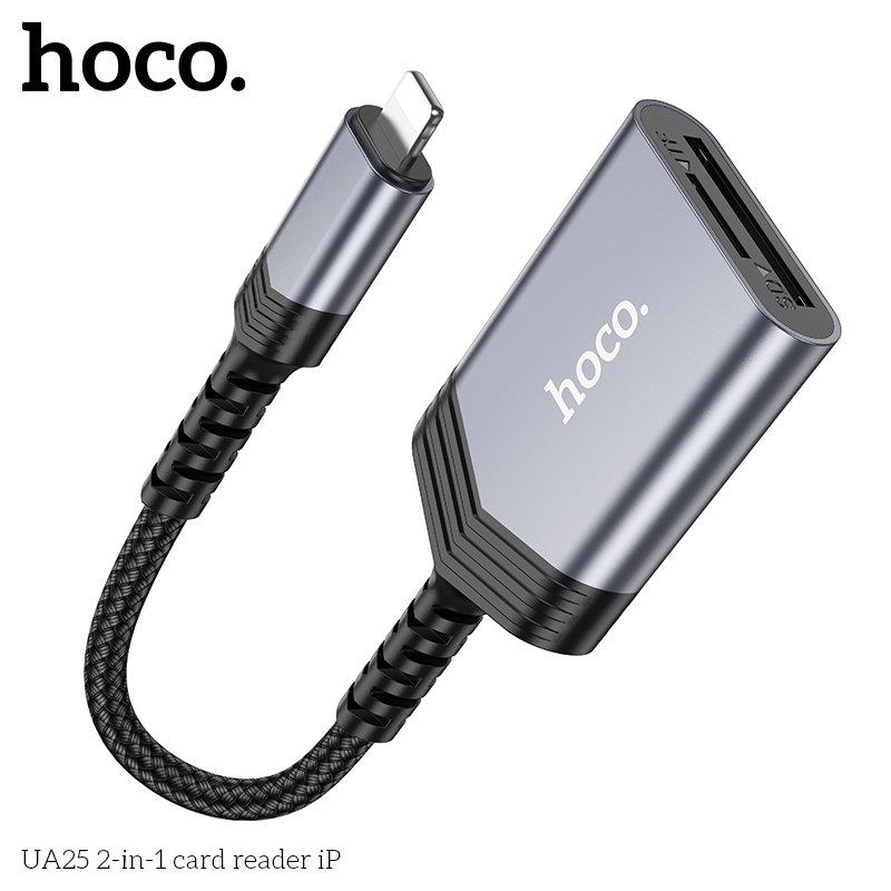 Đầu Đọc thẻ nhớ OTG Hoco UA25 đầu Lighting