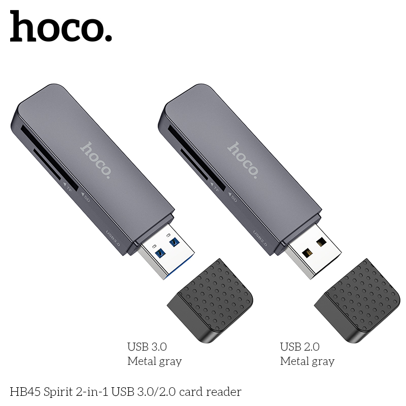 Đầu đọc thẻ nhớ Hoco HB45 1 đầu Usb 2.0