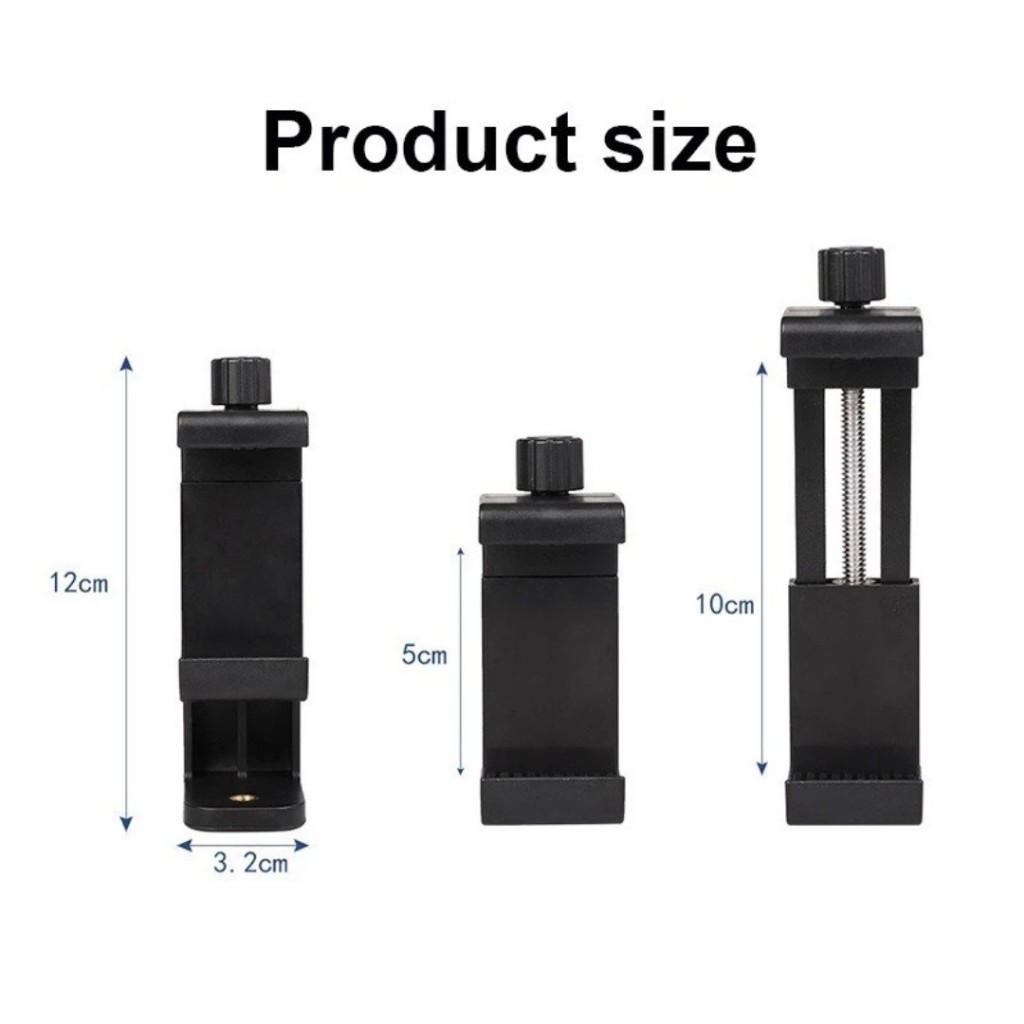 Đầu Kẹp Điện Thoại Tuỳ Chỉnh Vặn Lắp Đặt 2 Chiều - điện thoại, gimbal, live tream