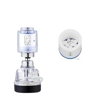 Đầu Lọc Tạp Chất Nối Vòi Nước Có Thể Xoay 360 Độ (2 Trục)