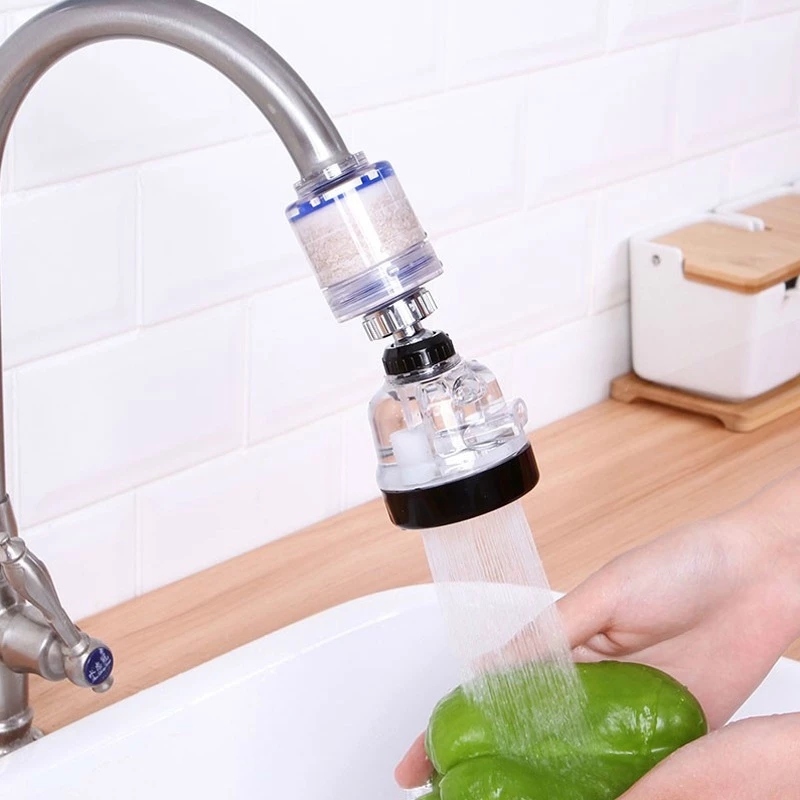Đầu Lọc Tạp Chất Nối Vòi Nước Có Thể Xoay 360 Độ (2 Trục)