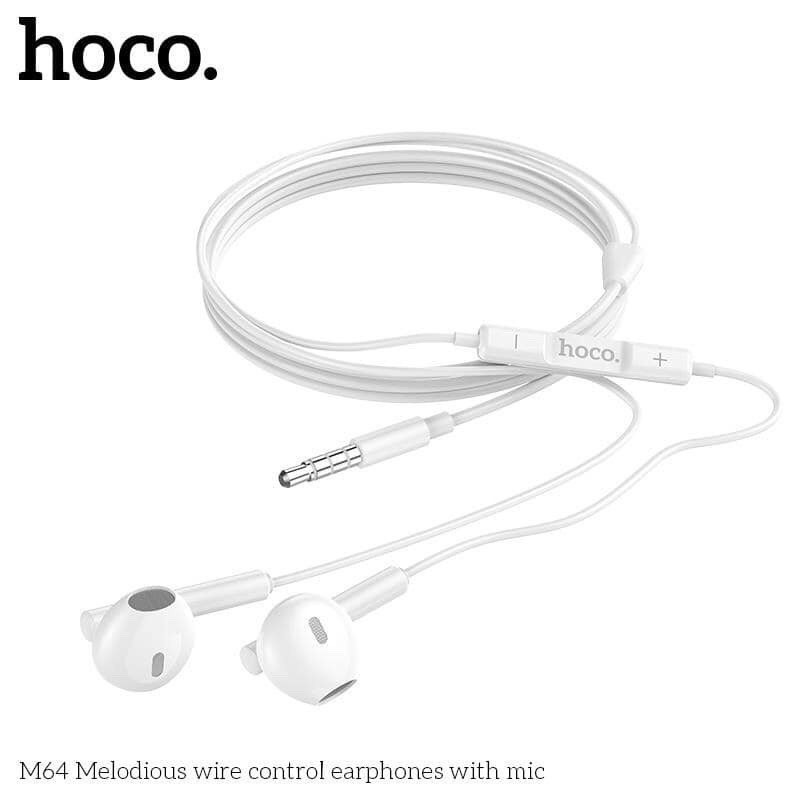Tai nghe dây Đầu tròn Hoco M64