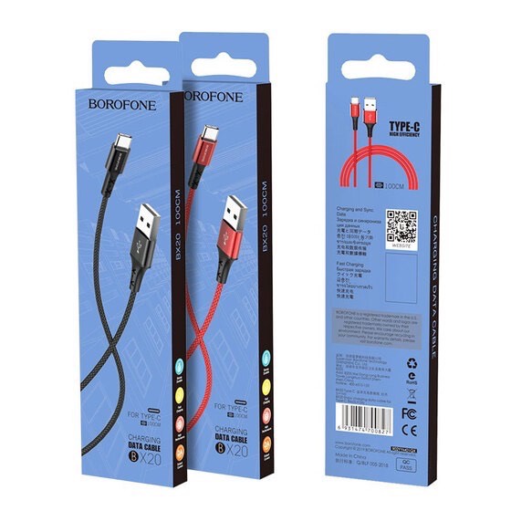 Cáp sạc Usb-Lighting borofone bx20