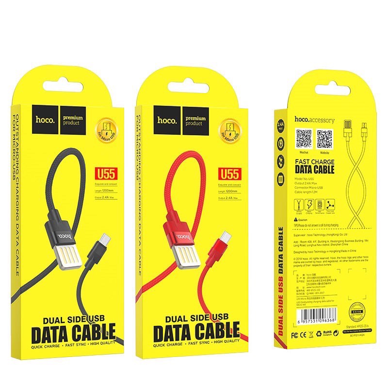 Cáp sạc Usb-Lighting Hoco u55
