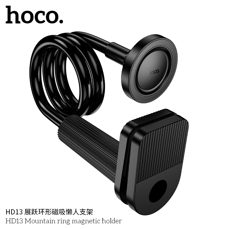 Kệ giá đỡ điện thoại Hoco HD13 xoay hai trục kẹp bàn hít từ