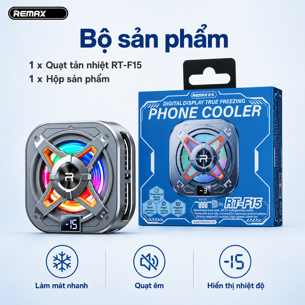 Đế tản nhiệt điện thoại Remax RT-F15