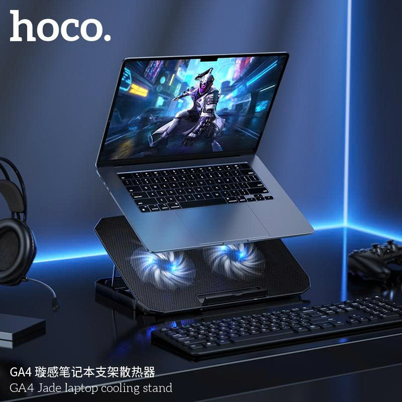 Quạt tản nhiệt Laptop 2 quạt Hoco GA4
