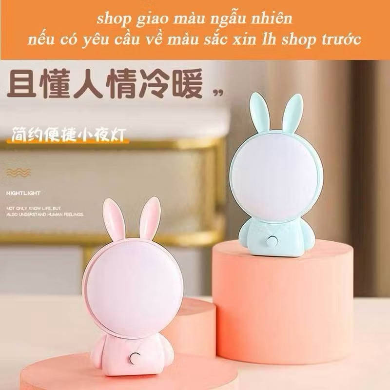 Đèn Ngủ Led 2 Chế Độ Sáng (Trắng+Vàng) CYX-705 Hình Thỏ