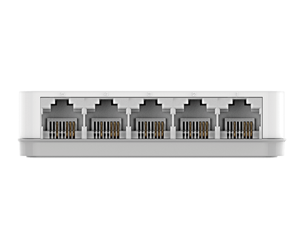 Cục Switch để bàn 5 cổng, vỏ nhựa DES-1005C Tốc độ 10/100Mbps